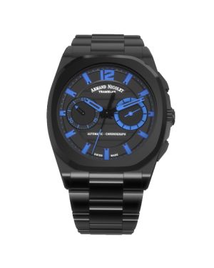 Armand Nicolet J09 Chronograph Schwarz/Blau