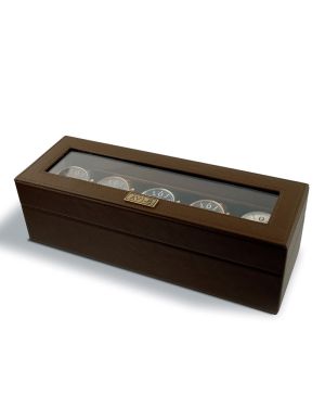 Coffret pour 5 montres AVI-8 en cuir brun