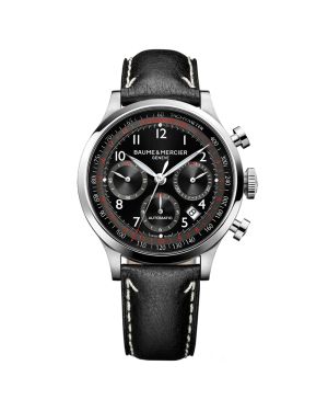 Baume et Mercier Capeland Black Dial Chronograph Men's Watch