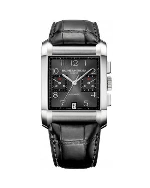 Baume & Mercier Hampton - Rechteckig, Zifferblatt Anthrazit