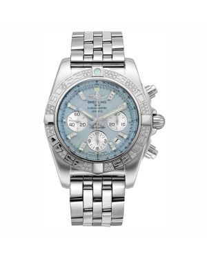 Breitling Chronomat 44 blaues Zifferblatt Diamanten