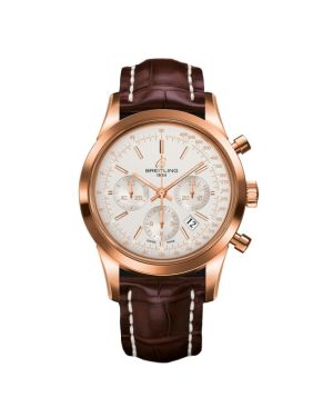 Breitling Transocean Chronograph Rotgold mit Alligatorleder