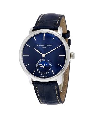 Frederique Constant Manufacture Slimline Moonphase mit Leder