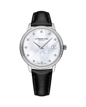 Raymond Weil Toccata Perlmuttzifferblatt und Diamanten