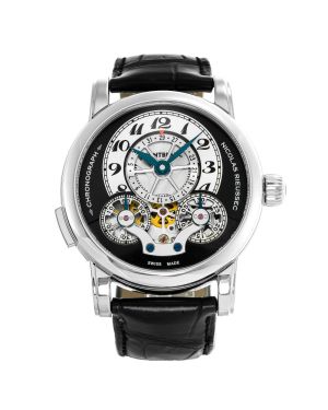 Montblanc Nicolas Rieussec Edelstahl Alligatorleder