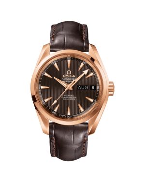 Omega Seamaster Aqua Terra 150M 18k Rotgold und Leder