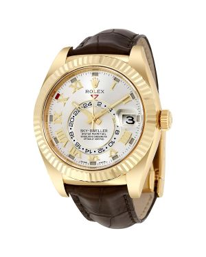 Pre-owned Montre Rolex Sky Dweller Cadran Blanc