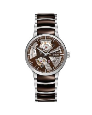 Rado Centrix Automatic Open Heart Steel brown Ceramic