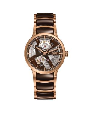 Rado Centrix Automatic Open Heart Ceramic Brown