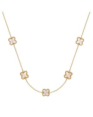 Necklace Clover - GG750, Mother of Pearl, 45cm