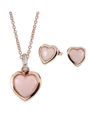 Jewellery Set Ernst Stein Heart Necklace with pendant + Earrings