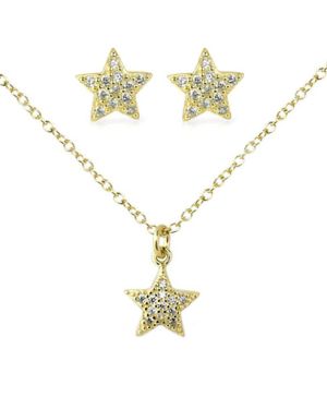 Jewellery Set Ernst Stein Star ecklace with pendant + Earrings